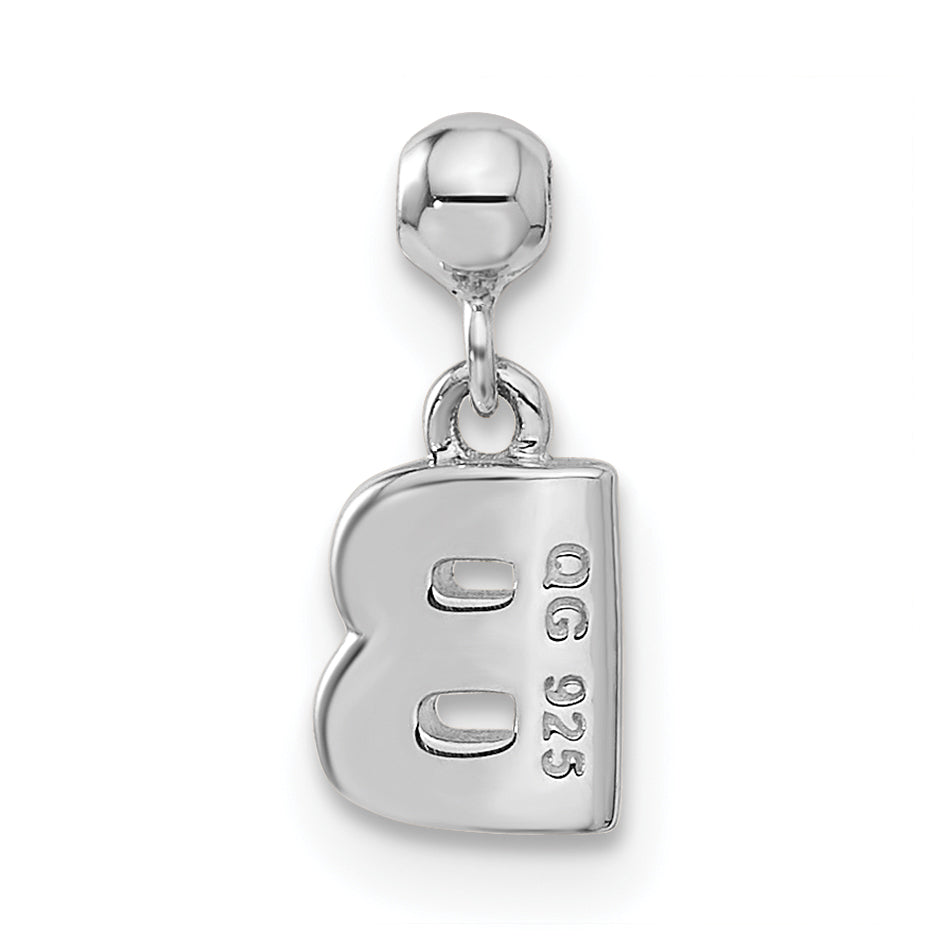 Sterling Silver Mio Memento Letter B Dangle Initial Charm