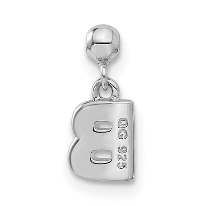 Sterling Silver Mio Memento Letter B Dangle Initial Charm