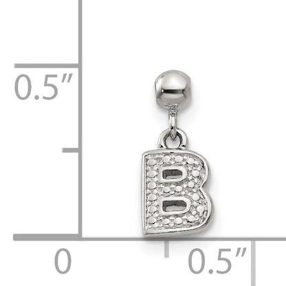 Sterling Silver Mio Memento Letter B Dangle Initial Charm