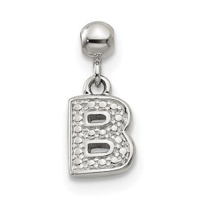 Sterling Silver Mio Memento Letter B Dangle Initial Charm