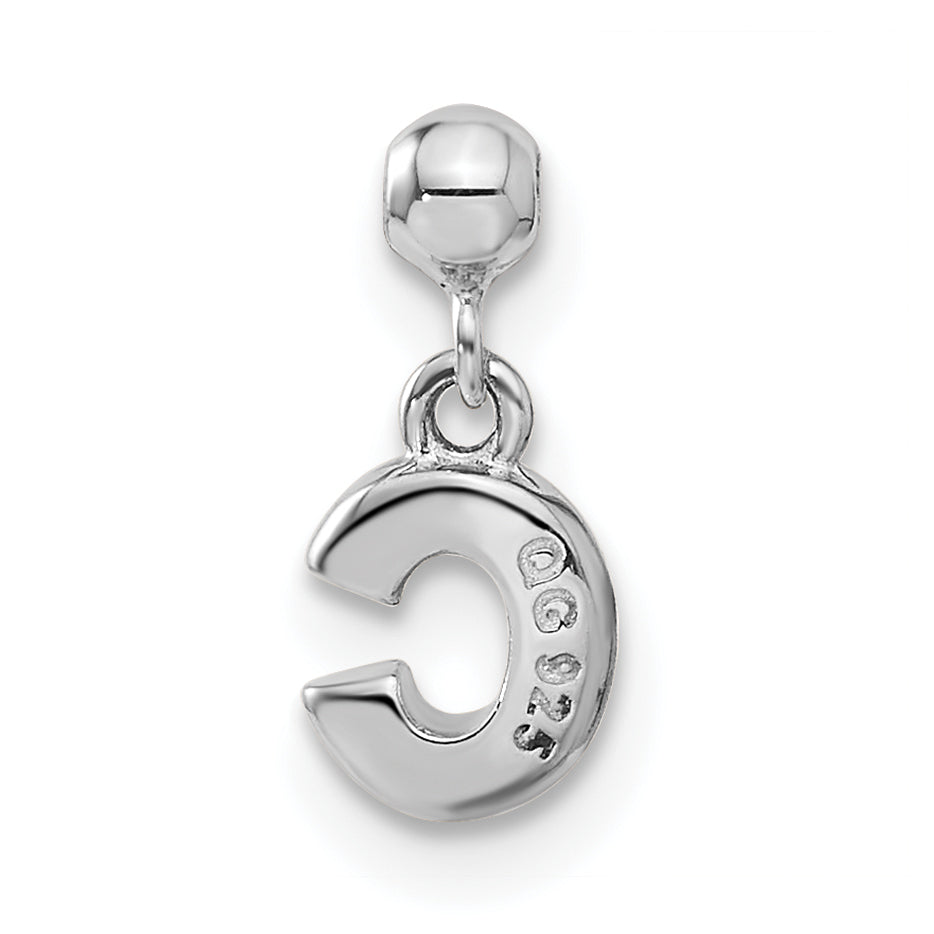 Sterling Silver Mio Memento Letter C Dangle Initial Charm