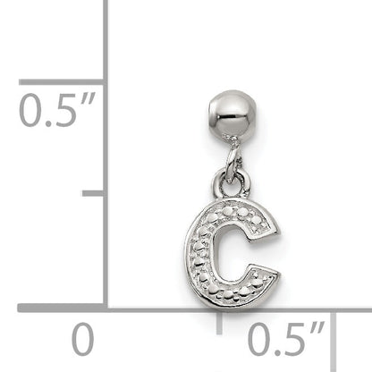 Sterling Silver Mio Memento Letter C Dangle Initial Charm