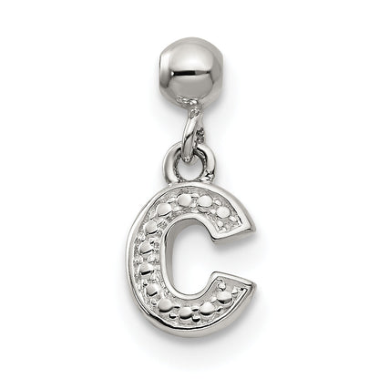 Sterling Silver Mio Memento Letter C Dangle Initial Charm