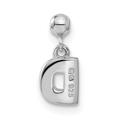 Sterling Silver Mio Memento Letter D Dangle Initial Charm