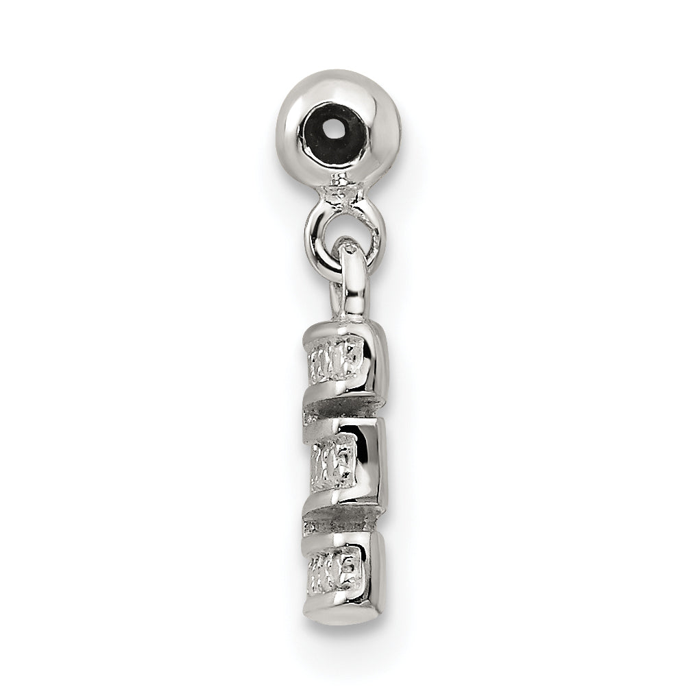 Sterling Silver Mio Memento Letter E Dangle Initial Charm