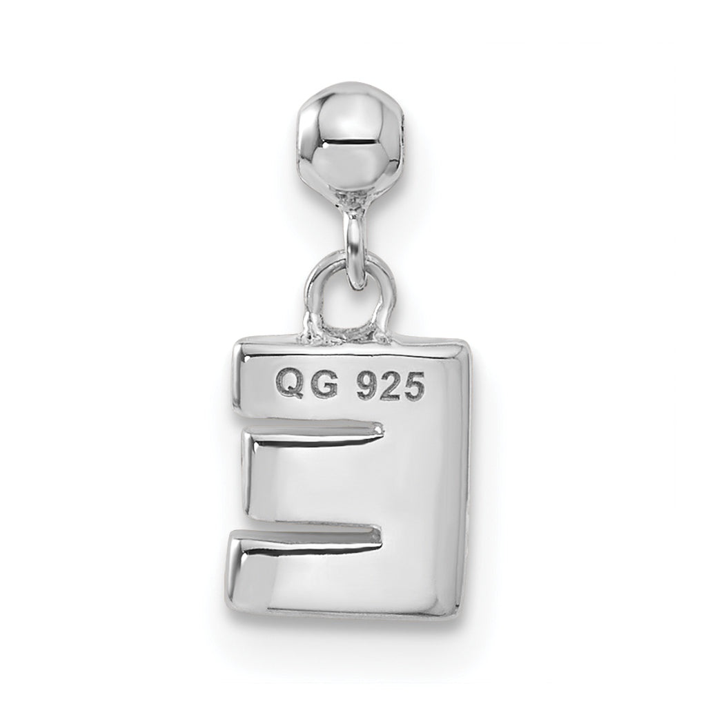 Sterling Silver Mio Memento Letter E Dangle Initial Charm