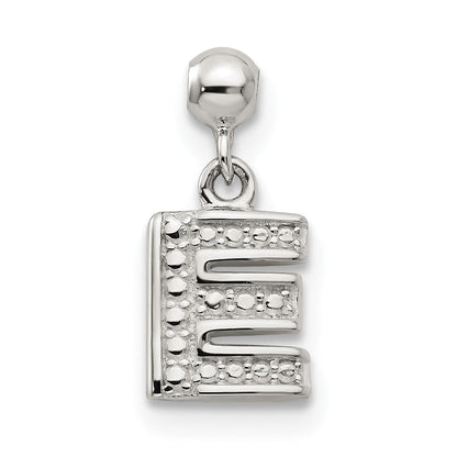 Sterling Silver Mio Memento Letter E Dangle Initial Charm
