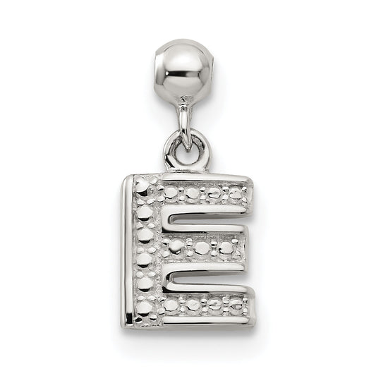 Sterling Silver Mio Memento Letter E Dangle Initial Charm