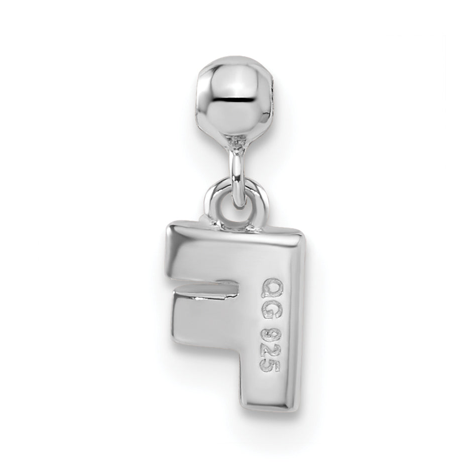 Sterling Silver Mio Memento Letter F Dangle Initial Charm