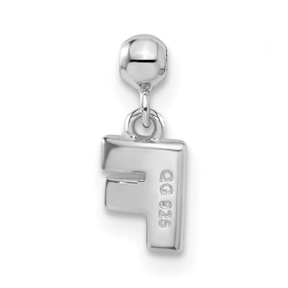 Sterling Silver Mio Memento Letter F Dangle Initial Charm