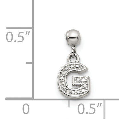 Sterling Silver Mio Memento Letter G Dangle Initial Charm