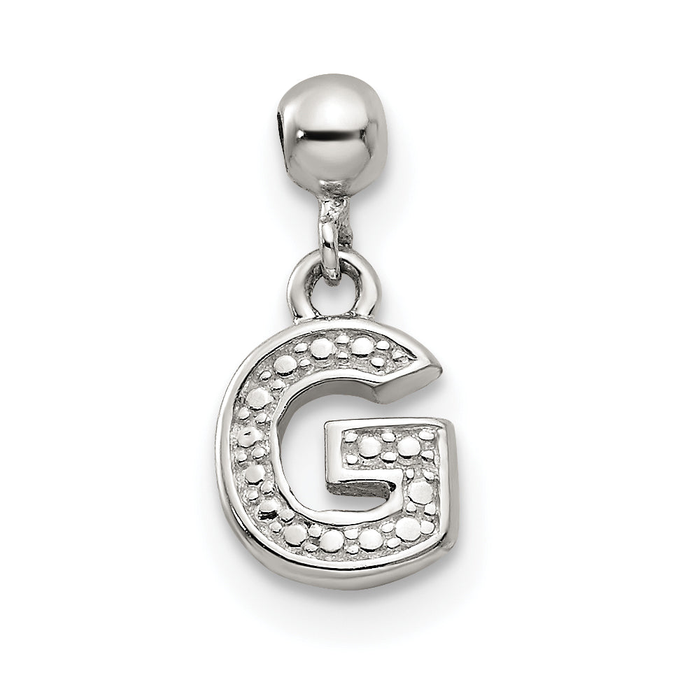 Sterling Silver Mio Memento Letter G Dangle Initial Charm
