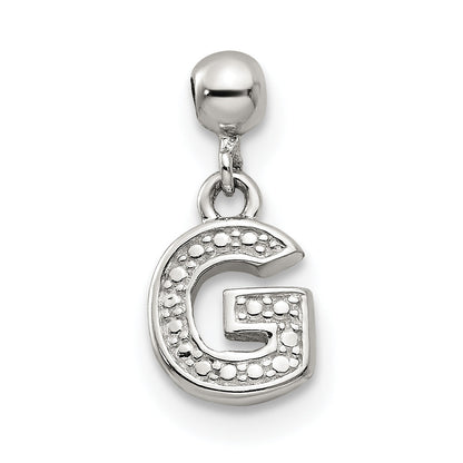 Sterling Silver Mio Memento Letter G Dangle Initial Charm