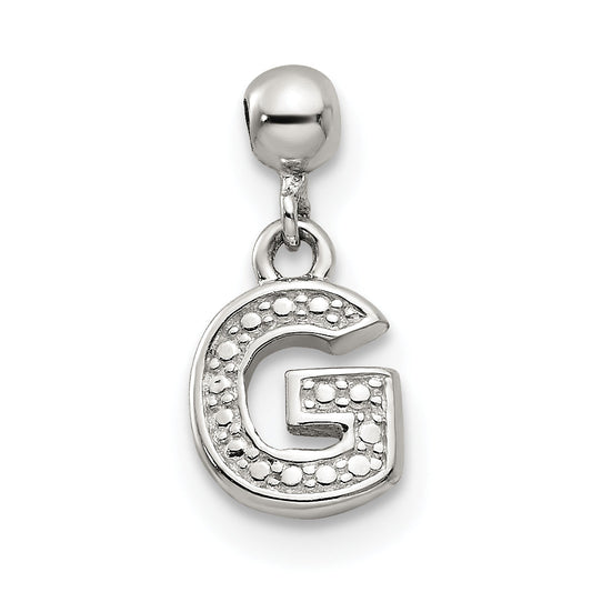 Sterling Silver Mio Memento Letter G Dangle Initial Charm