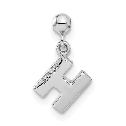 Sterling Silver Mio Memento Letter H Dangle Initial Charm