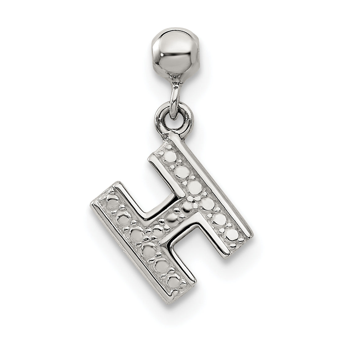 Sterling Silver Mio Memento Letter H Dangle Initial Charm