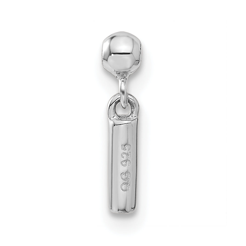 Sterling Silver Mio Memento Letter I Dangle Initial Charm