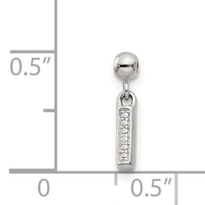 Sterling Silver Mio Memento Letter I Dangle Initial Charm