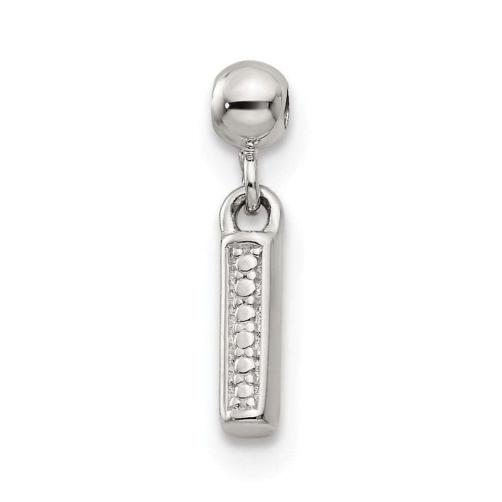 Sterling Silver Mio Memento Letter I Dangle Initial Charm