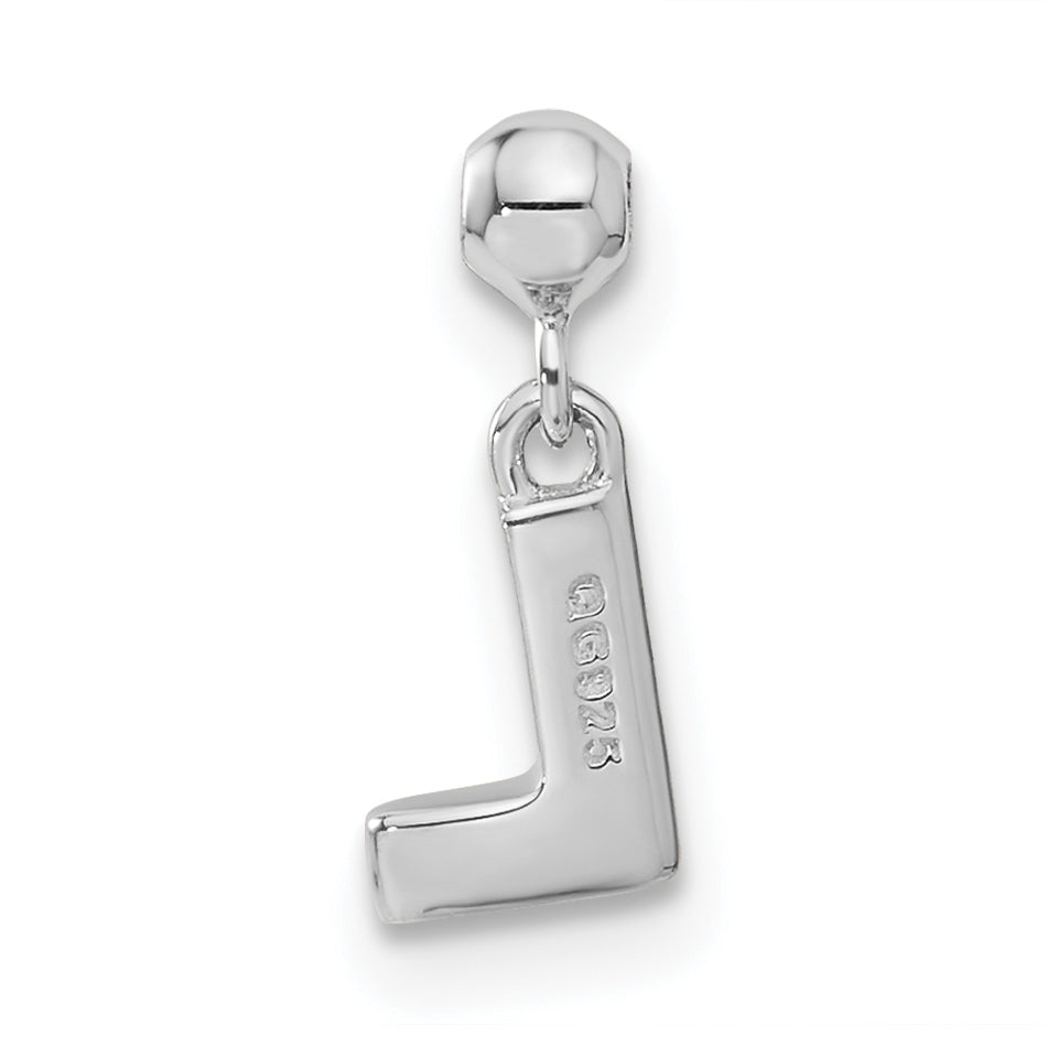 Sterling Silver Mio Memento Letter P Dangle Initial Charm