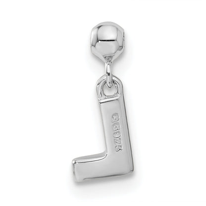 Sterling Silver Mio Memento Letter P Dangle Initial Charm
