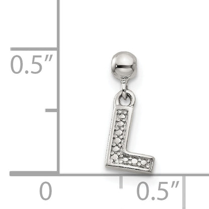 Sterling Silver Mio Memento Letter P Dangle Initial Charm