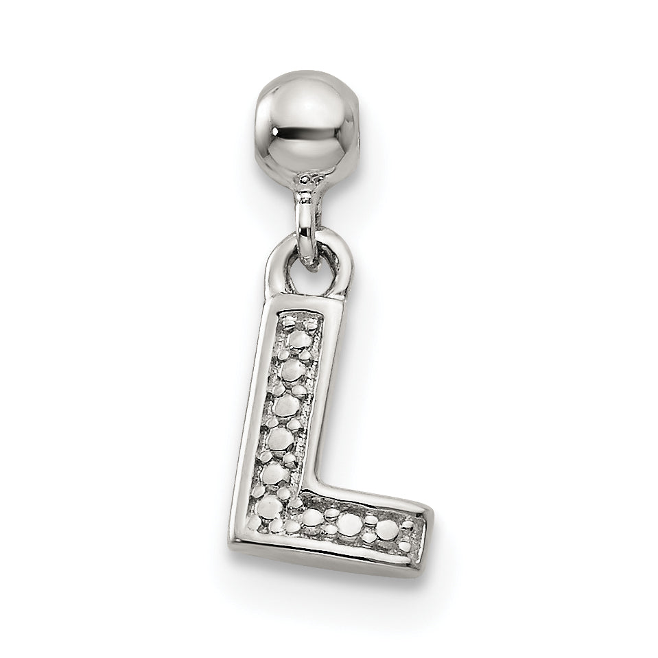 Sterling Silver Mio Memento Letter P Dangle Initial Charm