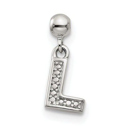 Sterling Silver Mio Memento Letter P Dangle Initial Charm