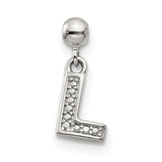 Sterling Silver Mio Memento Letter P Dangle Initial Charm