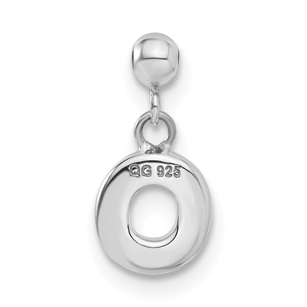 Sterling Silver Mio Memento Letter O Dangle Initial Charm