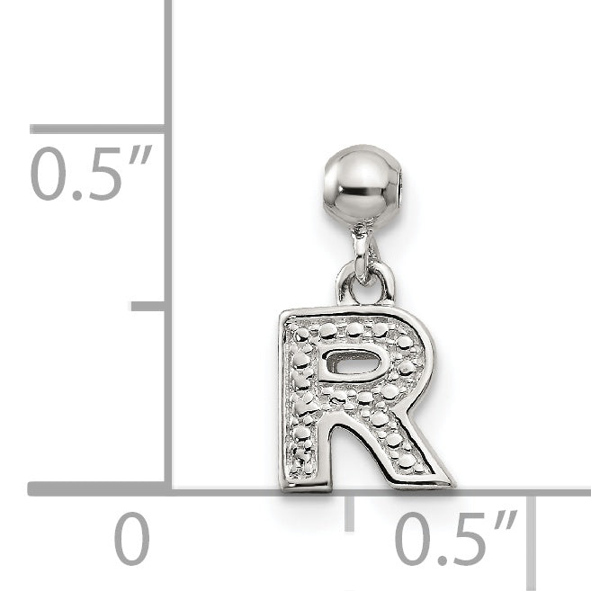Sterling Silver Mio Memento Letter R Dangle Initial Charm