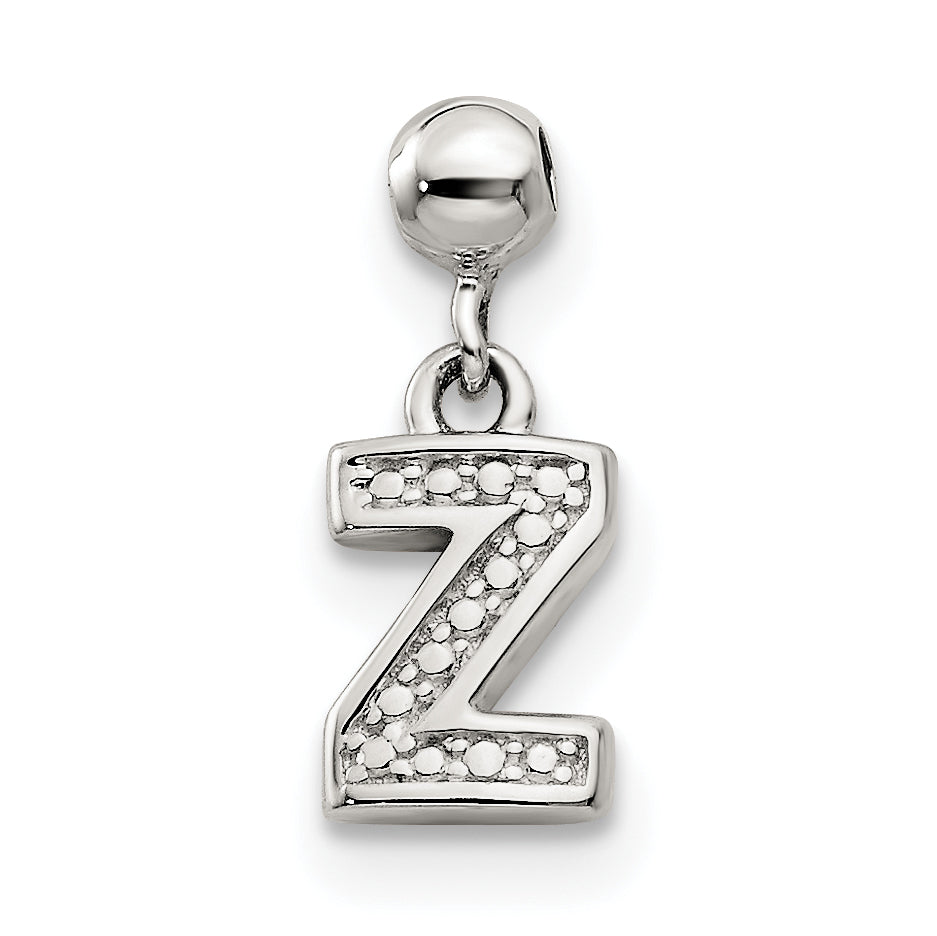 Sterling Silver Mio Memento Letter Z Dangle Initial Charm