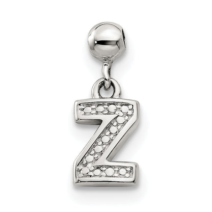 Sterling Silver Mio Memento Letter Z Dangle Initial Charm