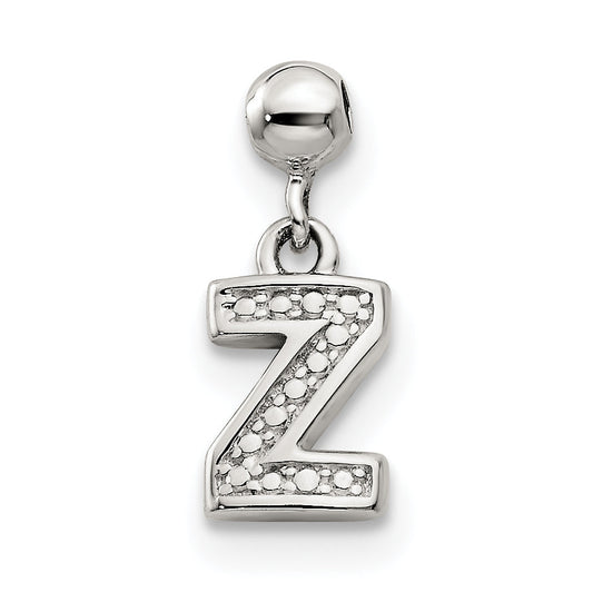 Sterling Silver Mio Memento Letter Z Dangle Initial Charm