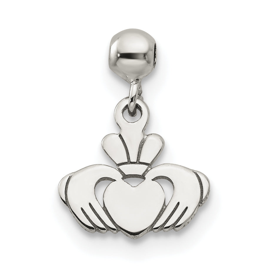 Sterling Silver Mio Memento Dangle Claddagh Charm