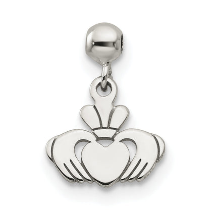 Sterling Silver Mio Memento Dangle Claddagh Charm