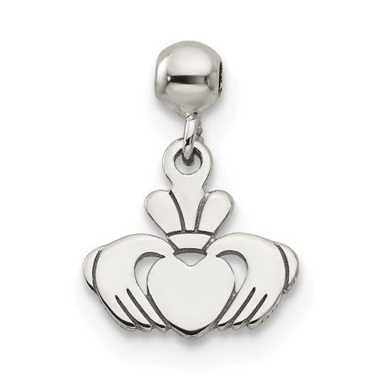 Sterling Silver Mio Memento Dangle Claddagh Charm