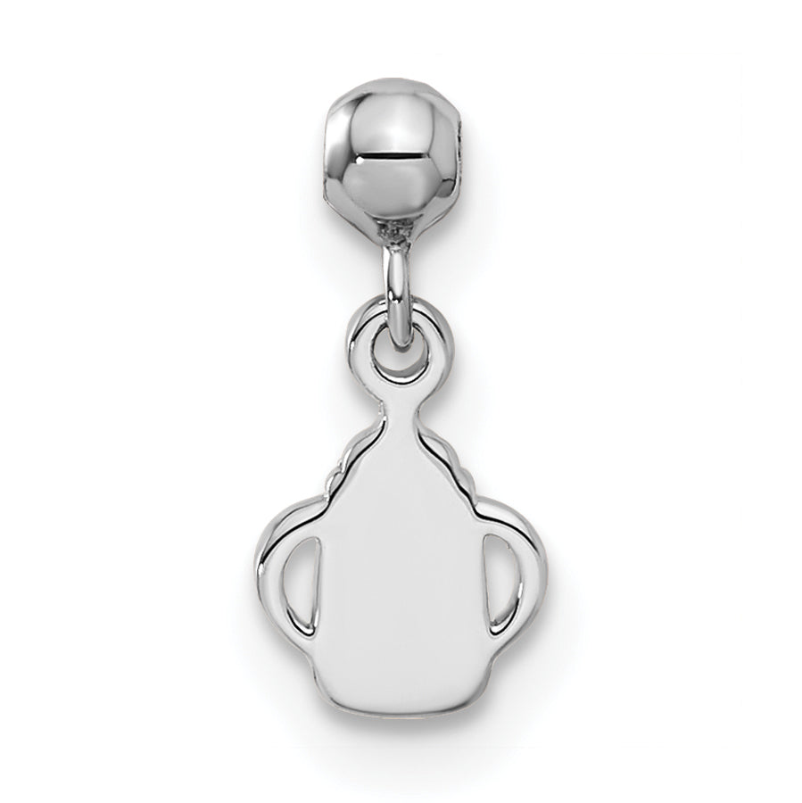 Sterling Silver Mio Memento Gold Tone Dangle Baby Bottle Charm