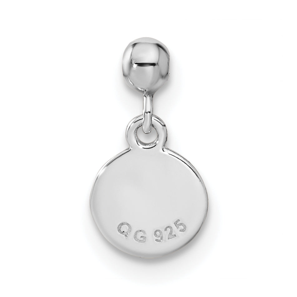 Sterling Silver Mio Memento Enamel Dangle Soccer Ball Charm