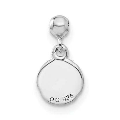Sterling Silver Mio Memento Rhodium-Plated Gold-Tone Dangle Volley Ball Charm