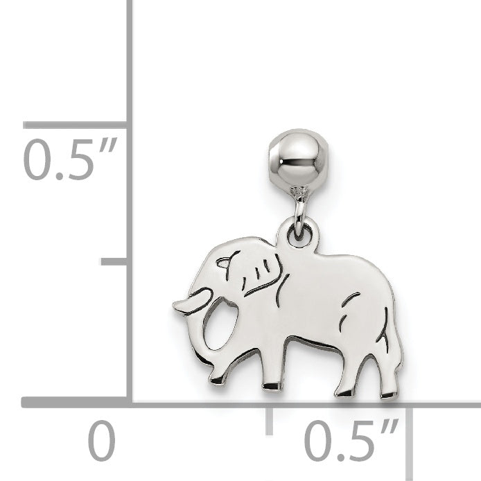 Sterling Silver Mio Memento Dangle Elephant Charm