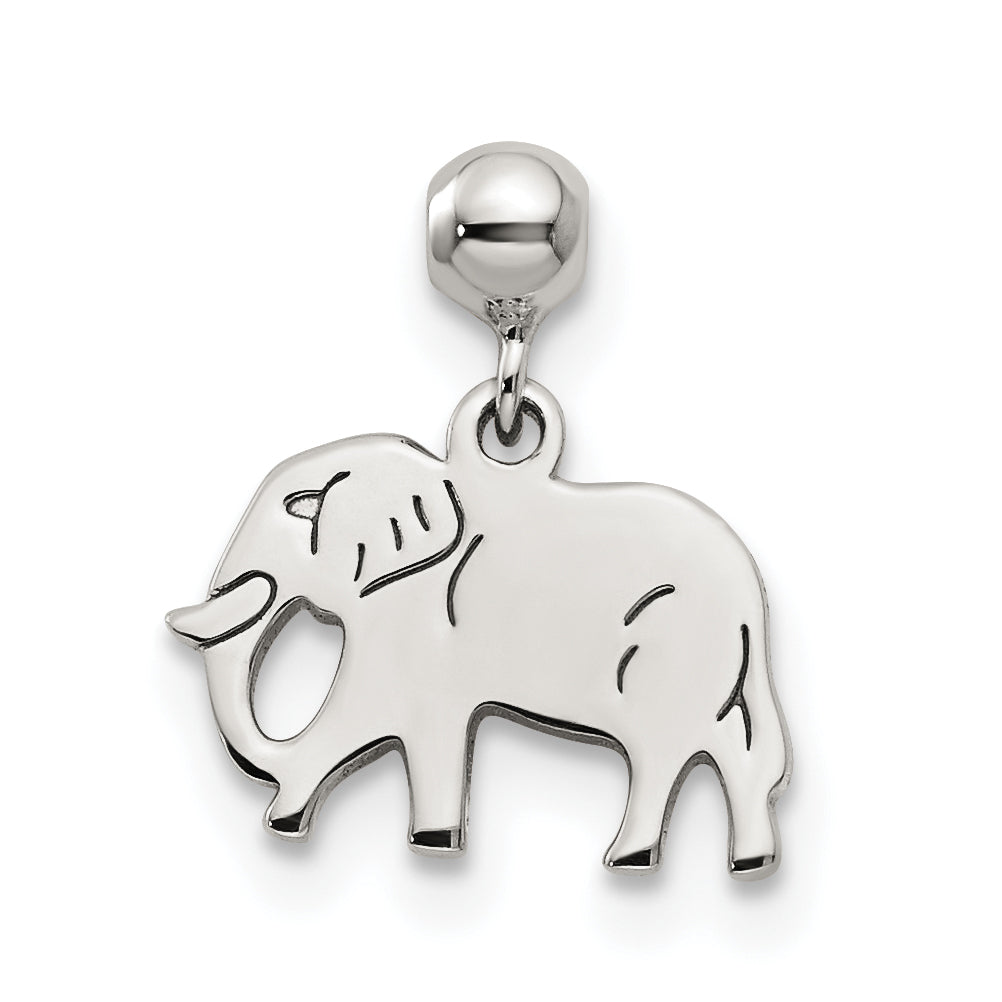 Sterling Silver Mio Memento Dangle Elephant Charm