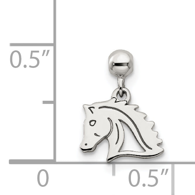 Sterling Silver Mio Memento Dangle Horse Charm