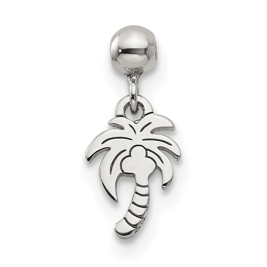 Sterling Silver Mio Memento Dangle Palm Tree Charm