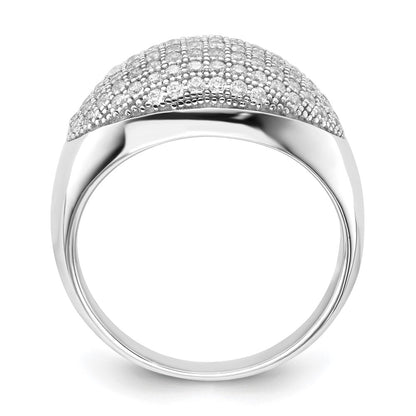 Sterling Silver & Cz Brilliant Embers Ring