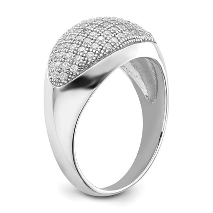 Sterling Silver & Cz Brilliant Embers Ring