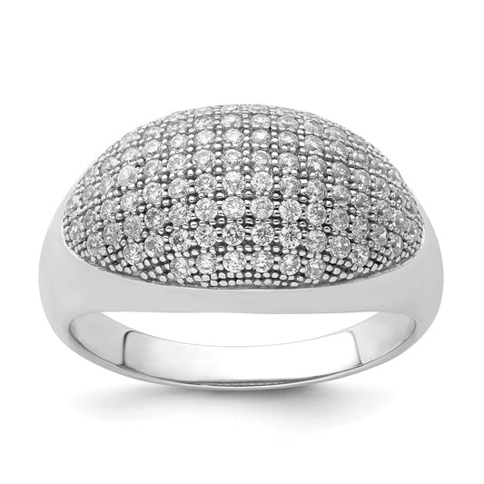 Sterling Silver & Cz Brilliant Embers Ring