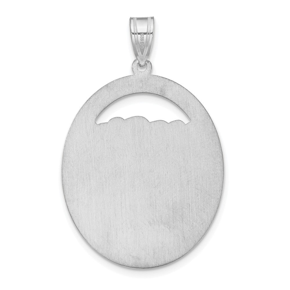 Sterling Silver Silver/Rhod Plated 1 Birthstone With 14K Bezel Family Pendant