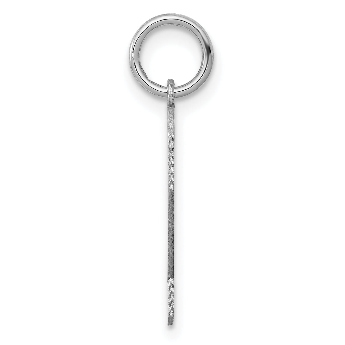 Sterling Silver Silver/Rhodium-Plated Polished Number 2 Charm