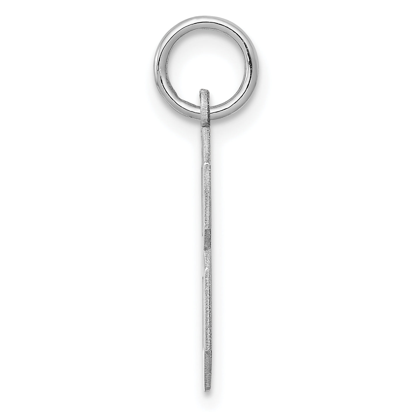 Sterling Silver Silver/Rhodium-Plated Polished Number 8 Charm